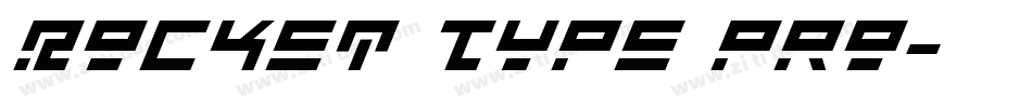 Rocket Type Pro字体转换